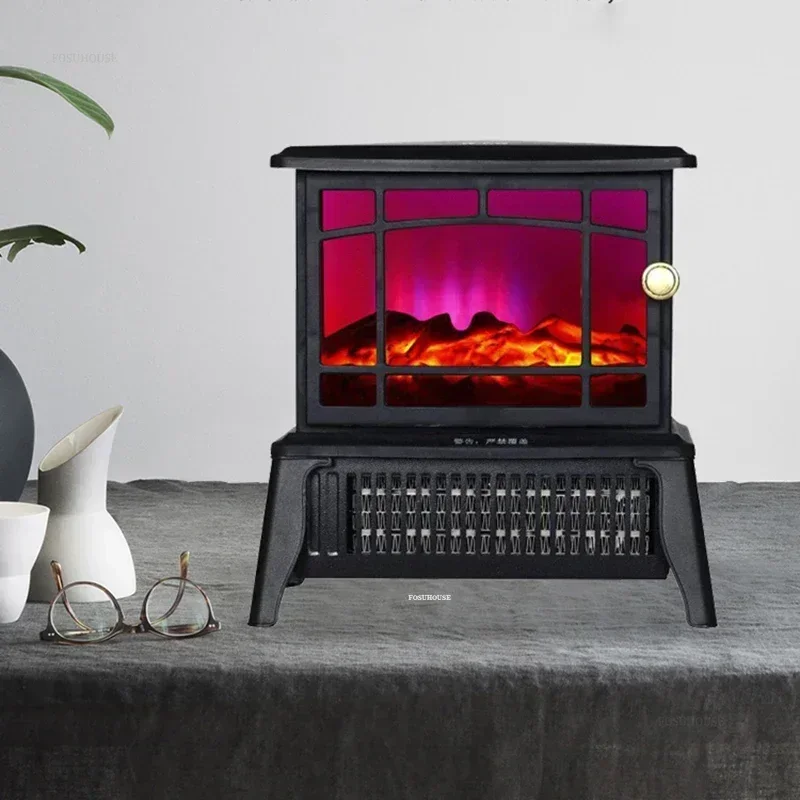 

Внутренний бездымный камин, 3D-моделирование пламени, бытовая печь для гостиной, многоскоростная регулировка