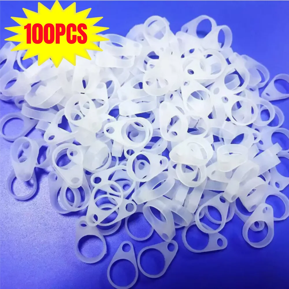 

100pcs 6/9/11mm Hearing Aid Anti Lost Lanyard Ring Silicone BTE Hearing Aid Clip Adaptor Replacement Accessories Silicone Loops