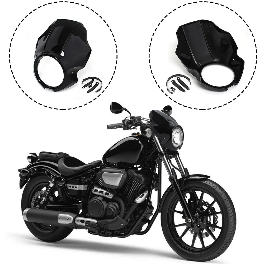 

New Motorcycle Black Front Fairing Headlight Windshiled Cover For Yamaha XVS 950 SPEC BOLT Bolt 950 2014-2023 Moto Accessory