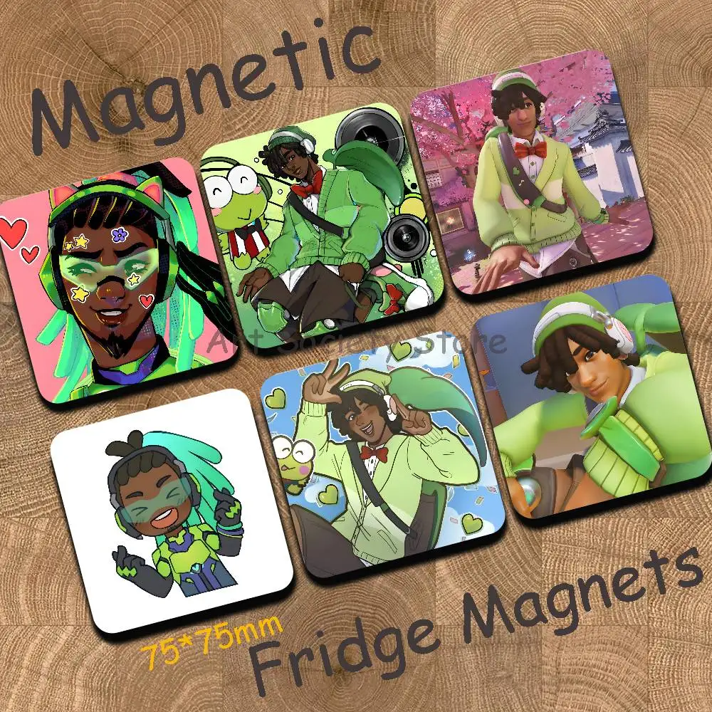 O-Overwatch L-Lucio Refrigerator Magnets Cute Cartoon Magnetic Personality Decorations Creative Gifts