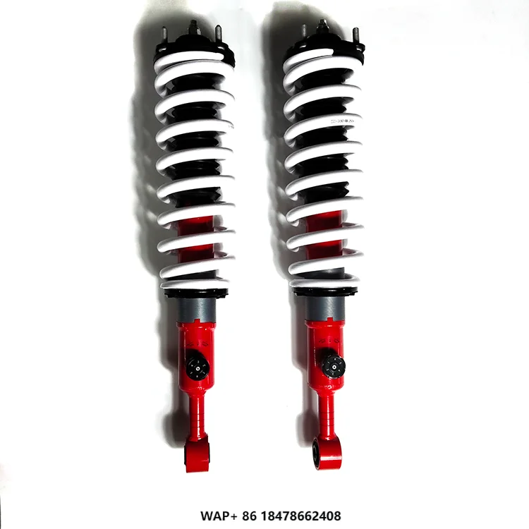 

Adjustable 6-Stage Compression Shock Absorber for Vehicles 500 Red Tank 58mm Front Rear Tube Coiled Spring New 4x4 Road for Cars