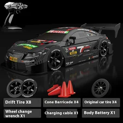 Drift Car 1:16 40km/h 2.4G 4WD High Speed 3 Type of Tire 2 sets of Tail Classic Edition Professional Racing Rc Cars for Adults