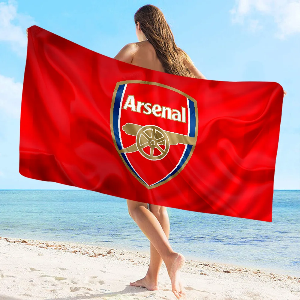 Fc A-Arsenal Anime Beach Swimming Towel Soft Absorbent Washcloth Children's Gifts for Kids Travel Camping Gym