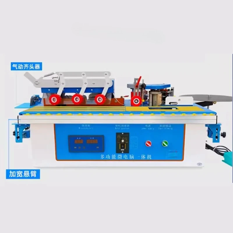 Suitable for home decoration and DIY furniture, double-sided edge banding machine 2000W,portable small arc edge banding machine,