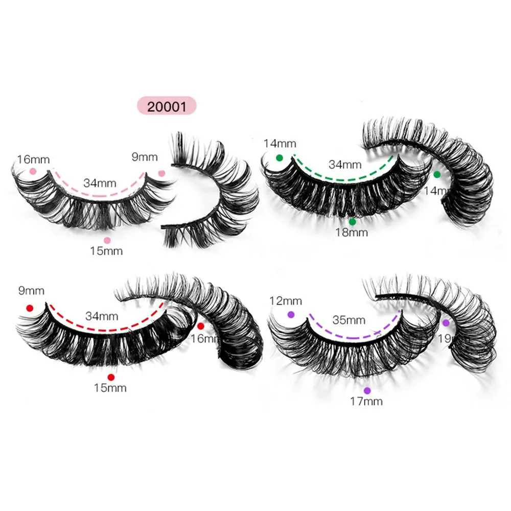 Fuffy Lashes Faux Mink Hair Women Beauty False Eyelashes Faux Mink Eyelashes Russian Curly Eyelashes Thick Long Eye Lashes