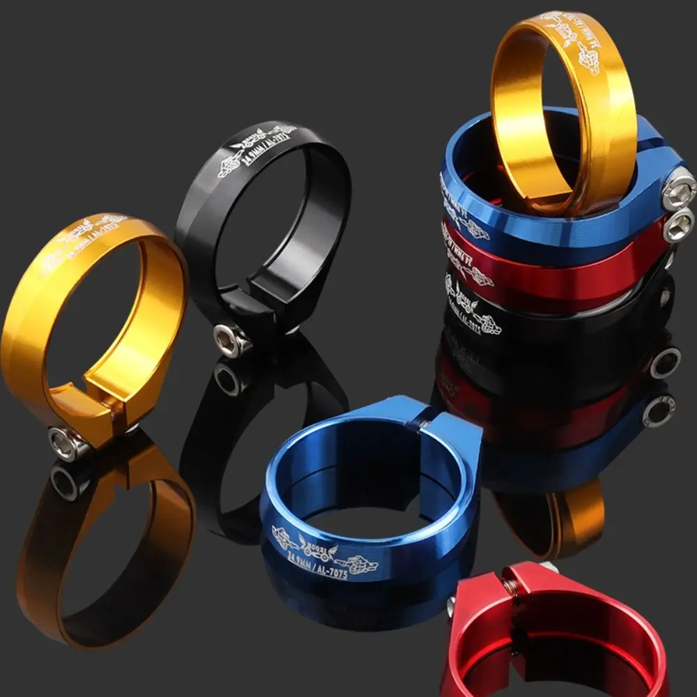 

Aluminum Alloy Bike Seat Post Clamp Ultralight Colorful Bicycle Seatpost Clamp Universal Screw Lock Quick Release Clamp