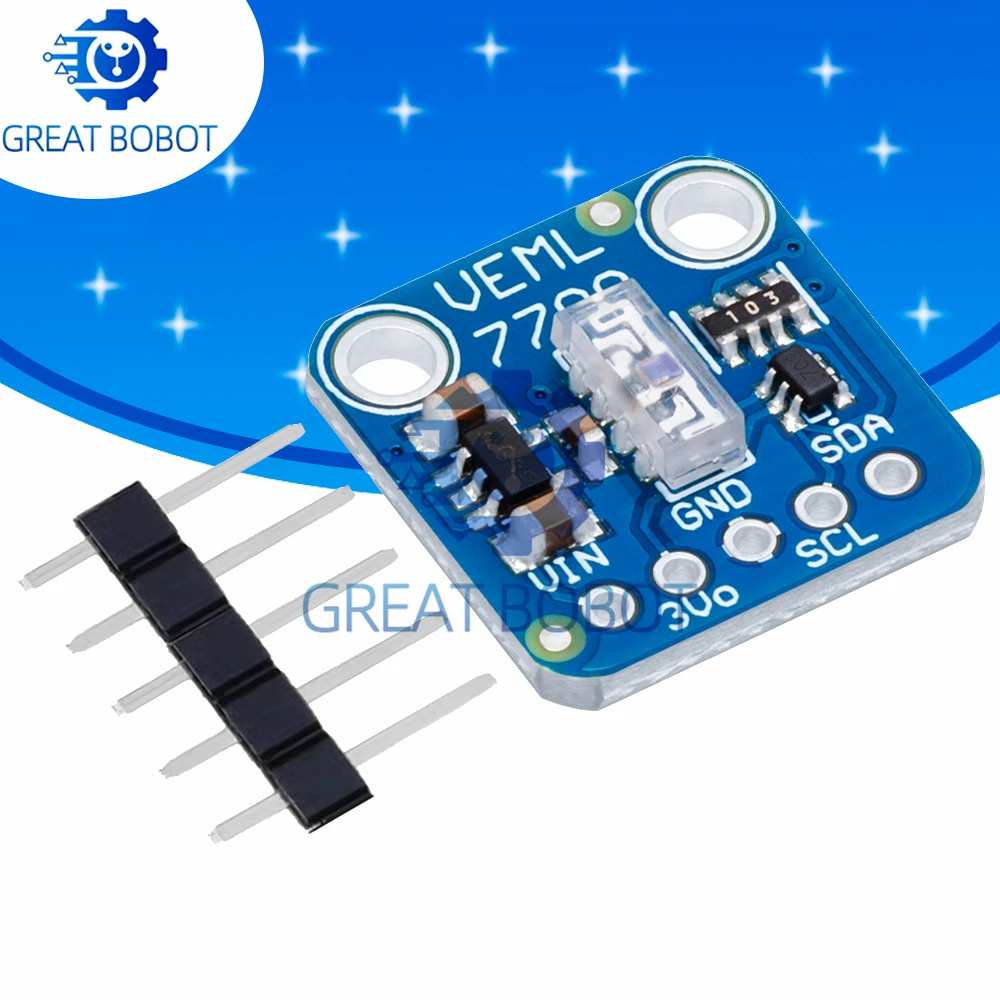 VEML7700 Ambient Light Sensor Module 120k Lux Light measuring Sensor Board 3.3V 5V I2C IIC Interface for Arduino Raspberry Pi