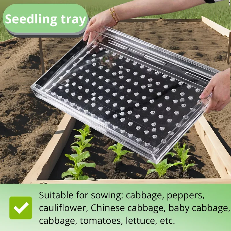 

Precision Seed Dispenser for Plug Trays Multi-hole Manual Seeder for Uniform Planting