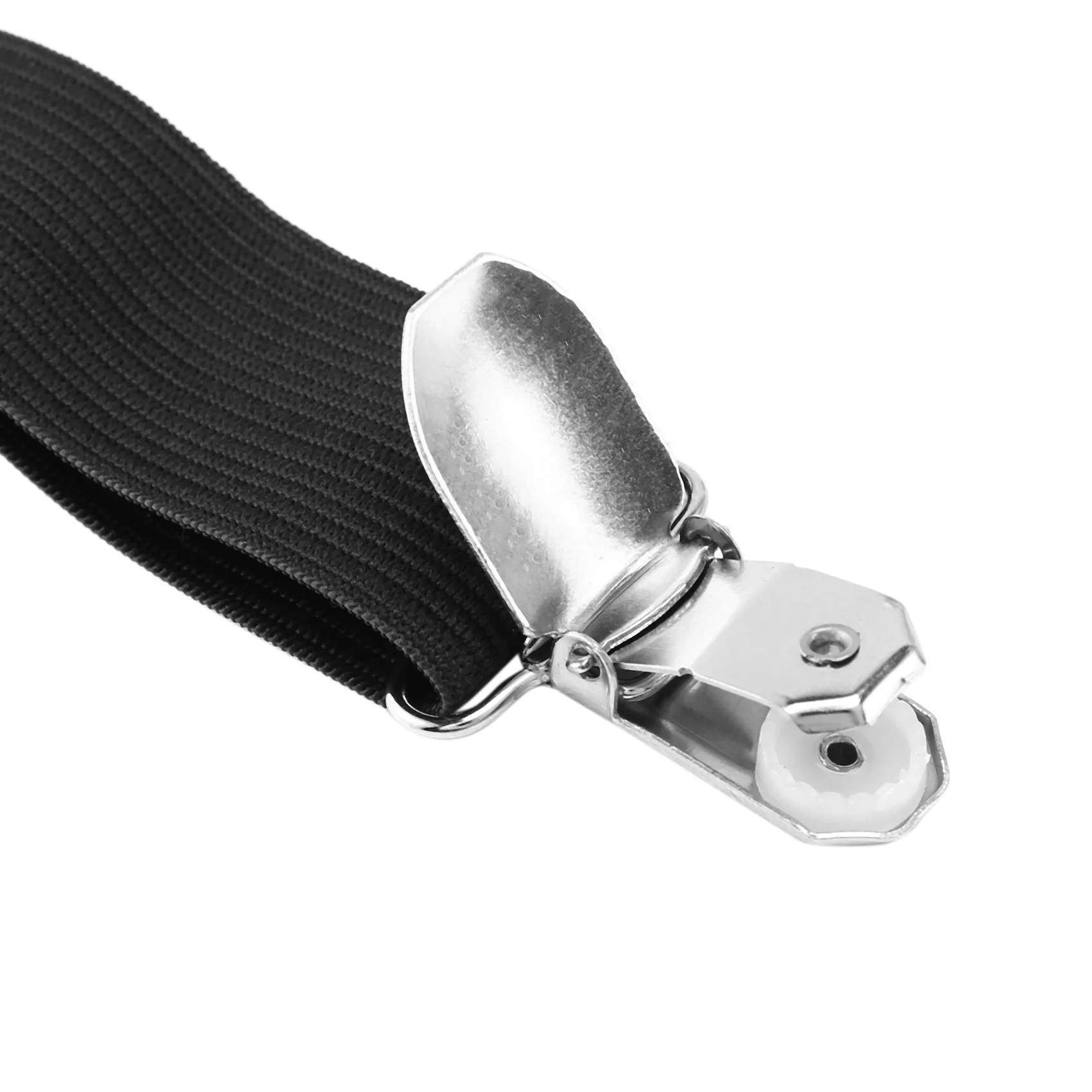 ABJN-16Pcs Sheet Straps Suspenders Band Adjustable Bed Corner Holder Elastic Fasteners Clips Grippers Black