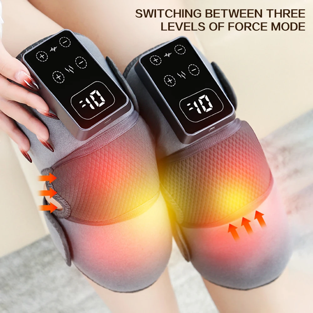 

Knee Heated Massager Heat Vibration Electric Knee Brace Deep Penetrating Promote Blood Circulation Relief Stiffness Soreness