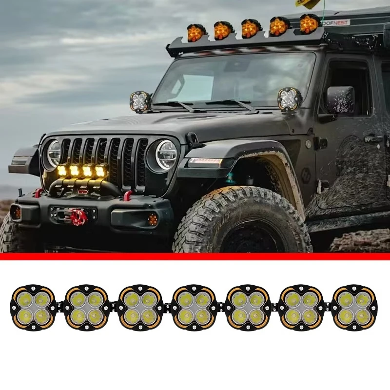 Waterproof Off-Road LED Light Bar 22/32/46/52 Inch - High Power Driving Spot Light for 4x4