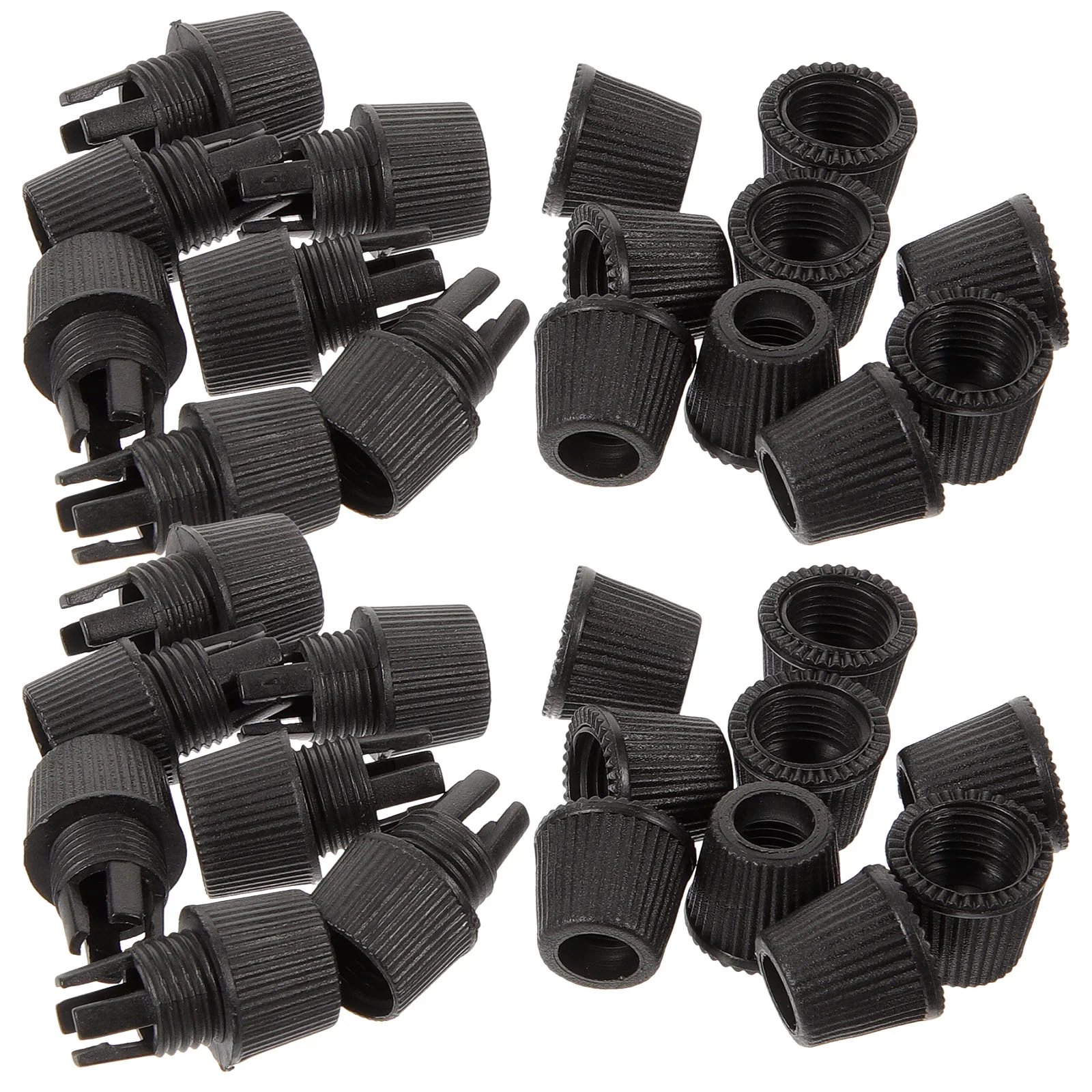 

100 Pcs Wire Clips Power Cord Grips Line Cap Cable Gland Hanging Lights Clamps Strain Relief Black