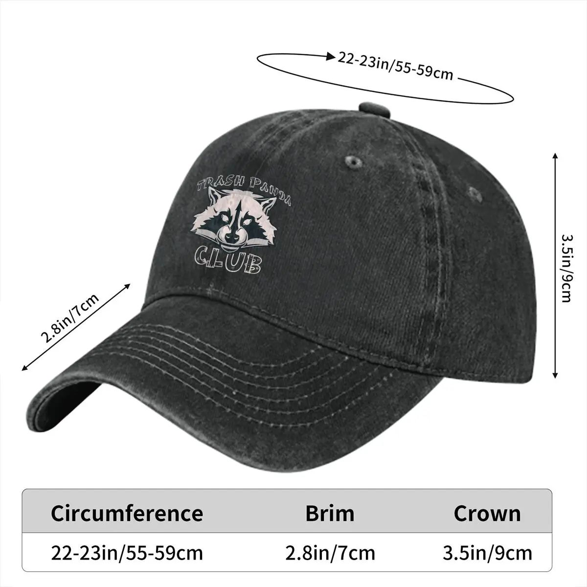 Trash Panda Club Classic Baseball Cap Men Hats Women Visor Protection Snapback Racoon Animals Caps