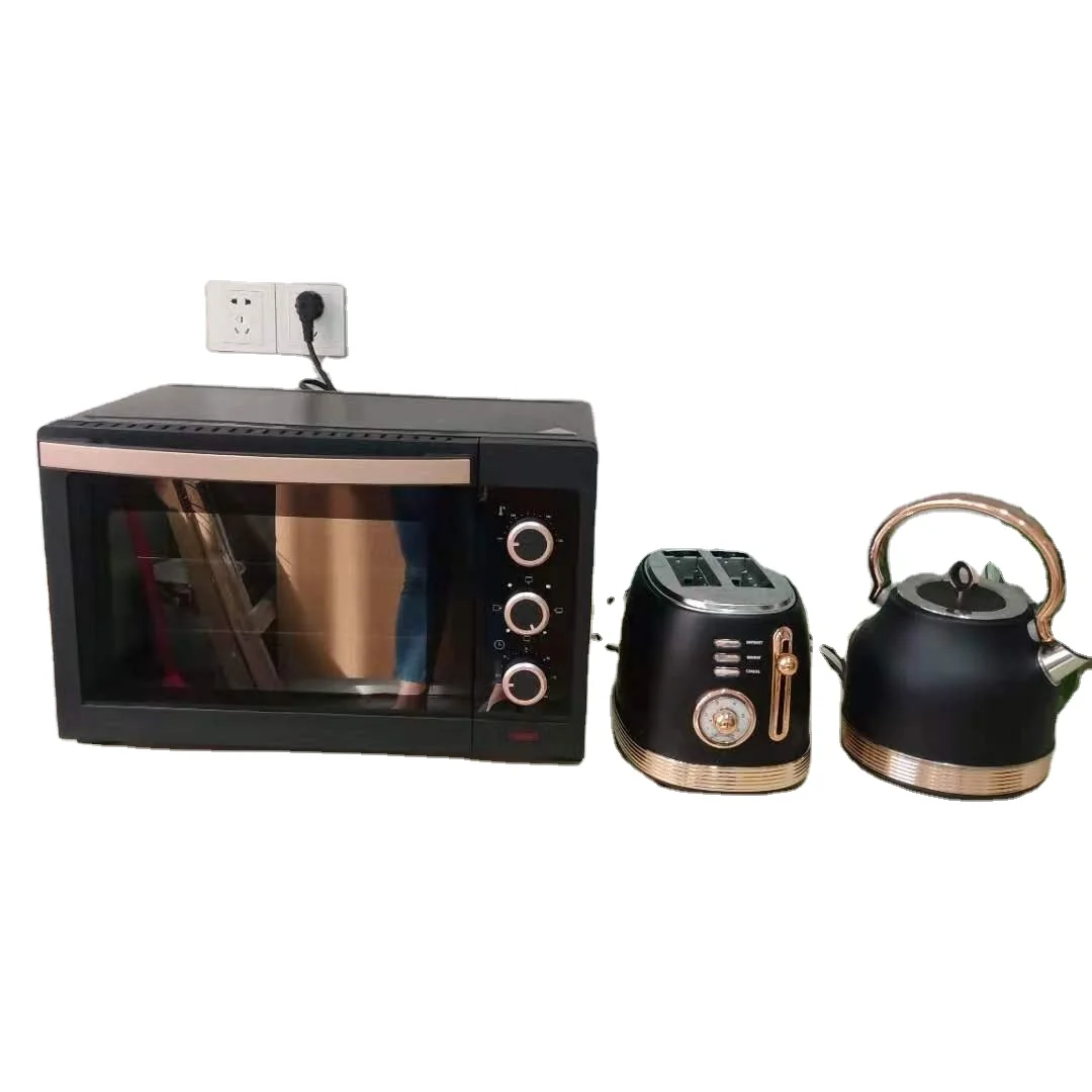 Households Breakfast Brunch cooker Tea Kettle bread Toaster Microwave oven Beautiful Breakfast set