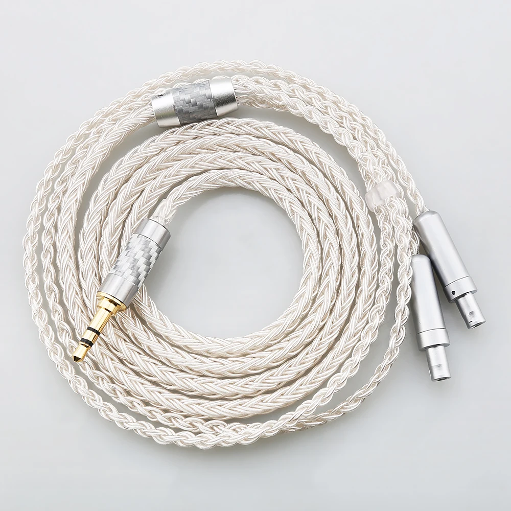 HiFi 16 Core OCC Silver Plated Earphone Cable For Sennheiser HD800 HD800s HD820s HD820 Enigma Acoustics Dharma D1000 Headphones image 3