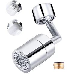 SHAI Universal Splash Faucet Spray Head 720 Degree Rotating Tap Filter Water Bubbler Faucet Aerator Kitchen Faucet Nozzle