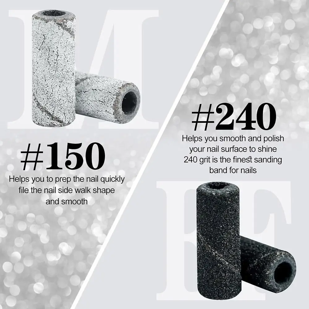 Accessories Mini Nail Polish Sanding Files Durable Nail Art Supplies Nail Sanding Bands Universal Nail Drill Bits