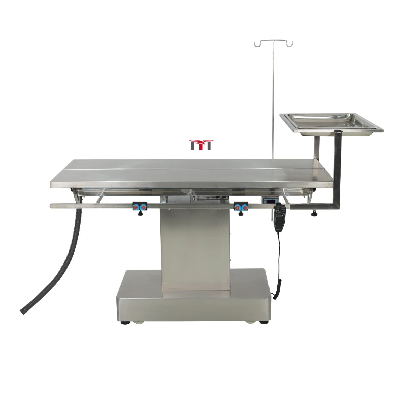 MT MEDICAL Veterinary Surgical Table V-shaped Design 304 Stainless Steel Animal Operating Bed