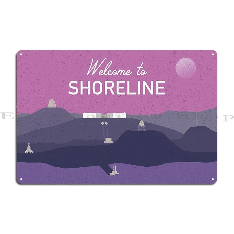 Welcome To Shoreline Escape From Tarkov Metal Plaque Poster Wall Decor Club Pub Plates Design Club Tin Sign Poster