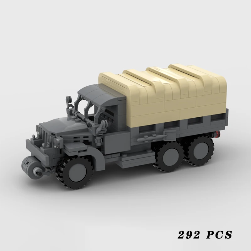 

Military Equipment WW2 American GMC 6×6 Truck MOC Building Block Assemble Model Display Toys Child Christmas Gifts