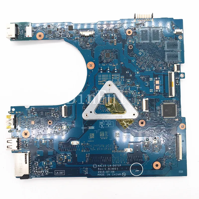 Mainboard CN-027G19 027G19 27G19 For DELL 15 5559 Laptop Motherboard AAL15 LA-D071P With SR2EU I3-6100U CPU 100%Full Tested Good