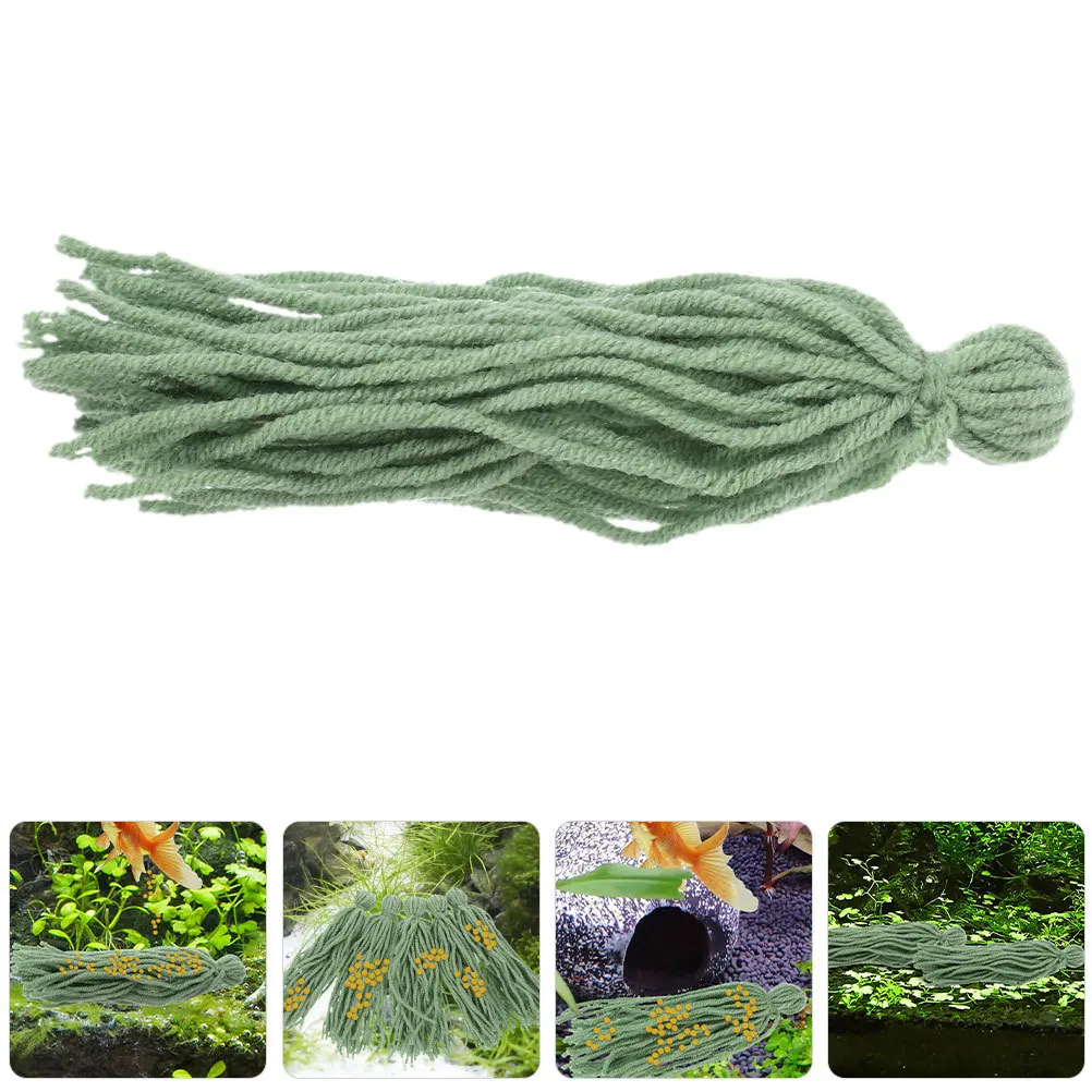 

20Pcs Aquarium Breeding Mop Floating Fish Spawning Tool Natural Egg Attachment Shelter for Baby Fish Protection