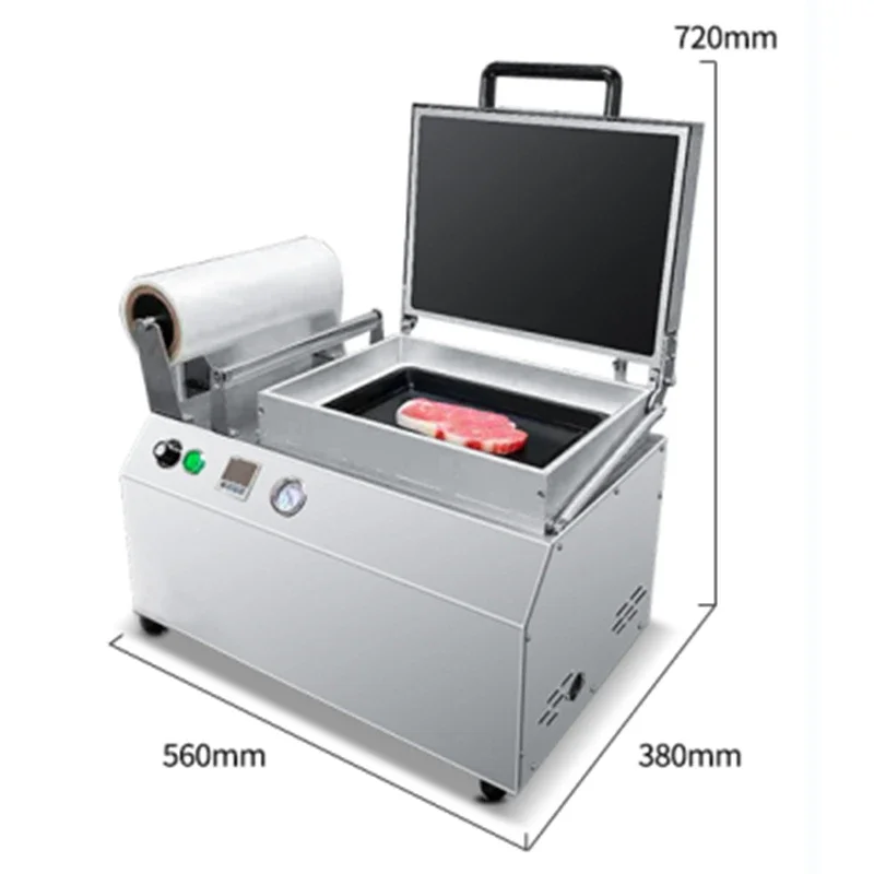 Vacuum body packaging machine commercial steak cold fresh fish and shrimp meat food preservation packaging sealing machine