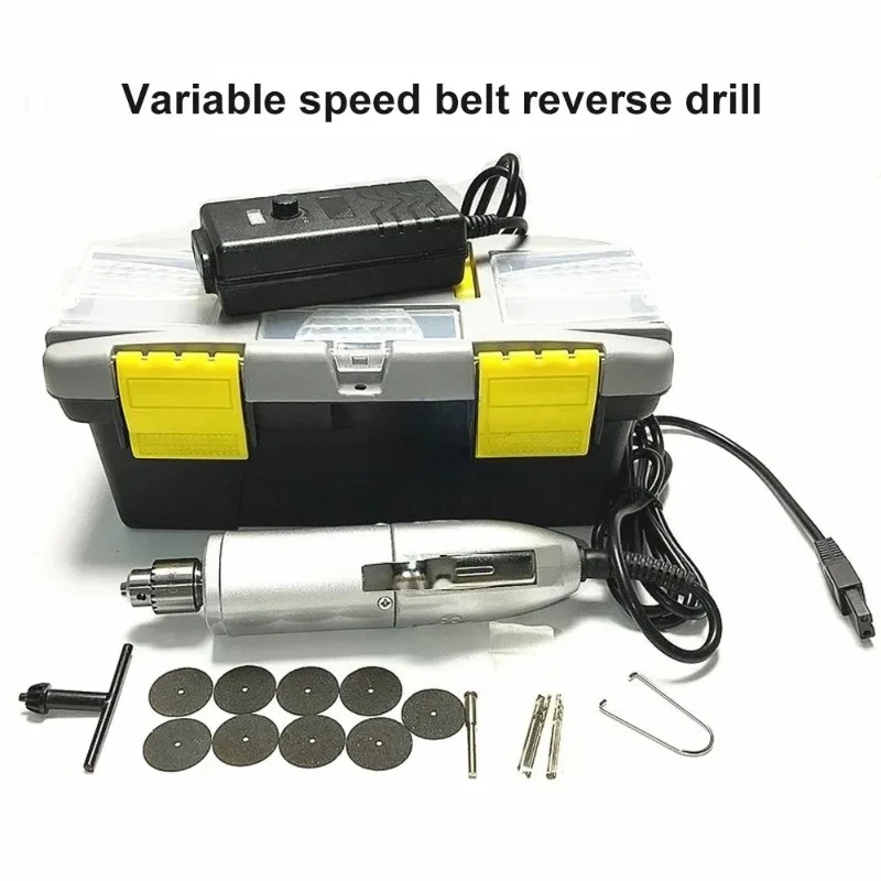 110V/220V Adjustable Speed Electric Drill&Grinder Multi-Function Portable Tool for DIY Workshop Polishing Engraving Applications