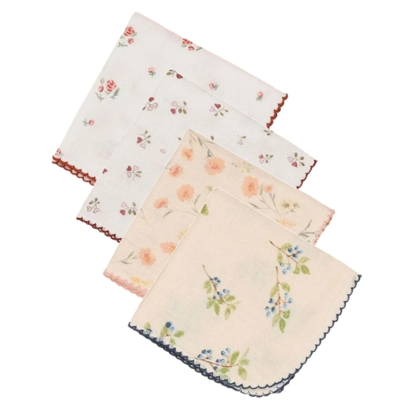 F62D Cotton Baby Bibs Newborns Handkerchiefs Multipurpose for Newborns & Toddlers