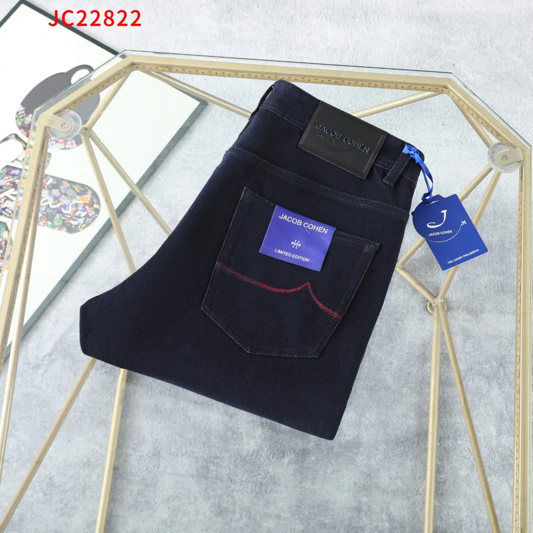 

BLSK CPRT Jeans Thick Cotton Men 2025 Autumn Winter new Embroidery elasticity warm comfort Fashion straight Big size 30-42 Pants