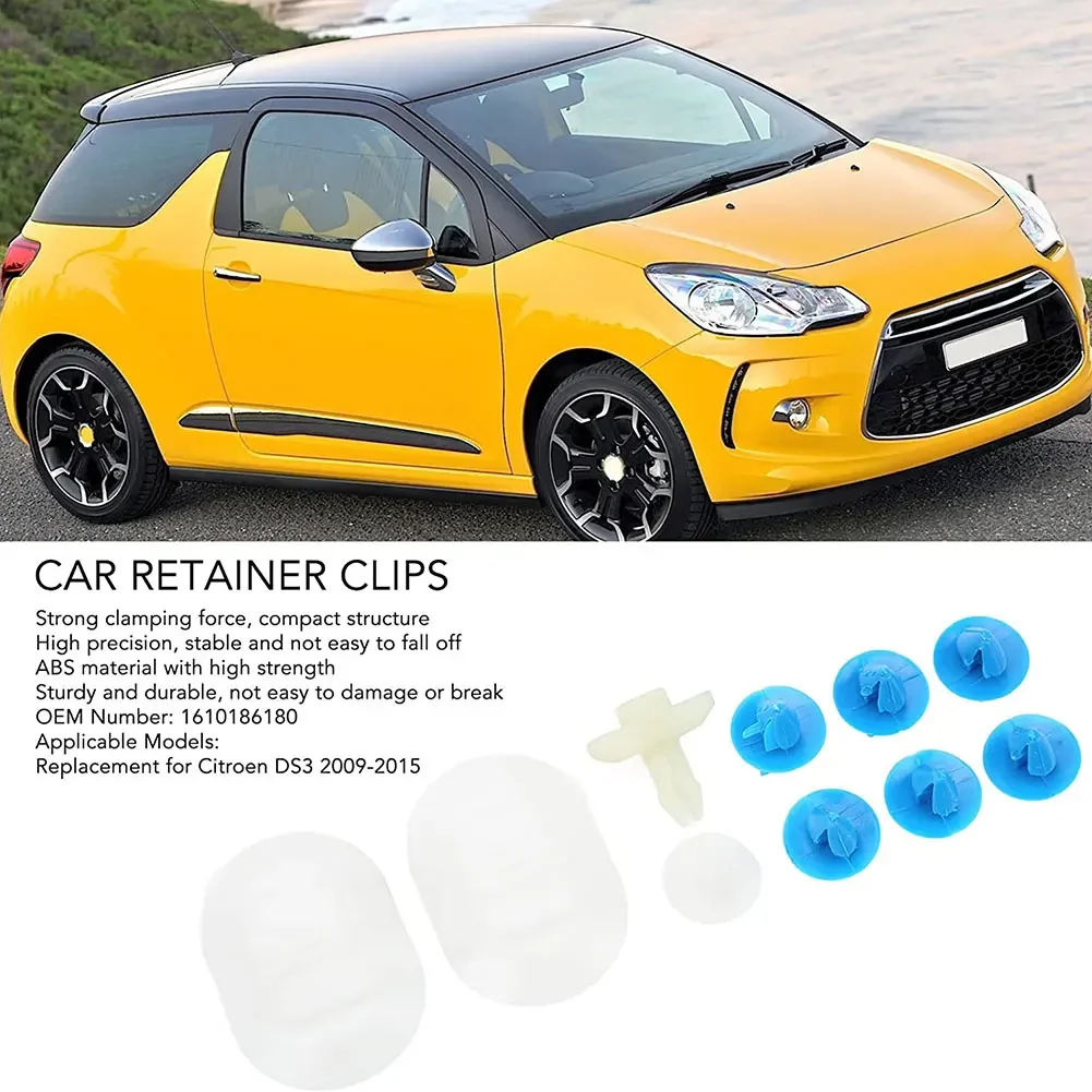 Automotive Side Skirt Fixing Clip Set Car Side Skirt Attachment Kit for Citroen DS3 2009-2015