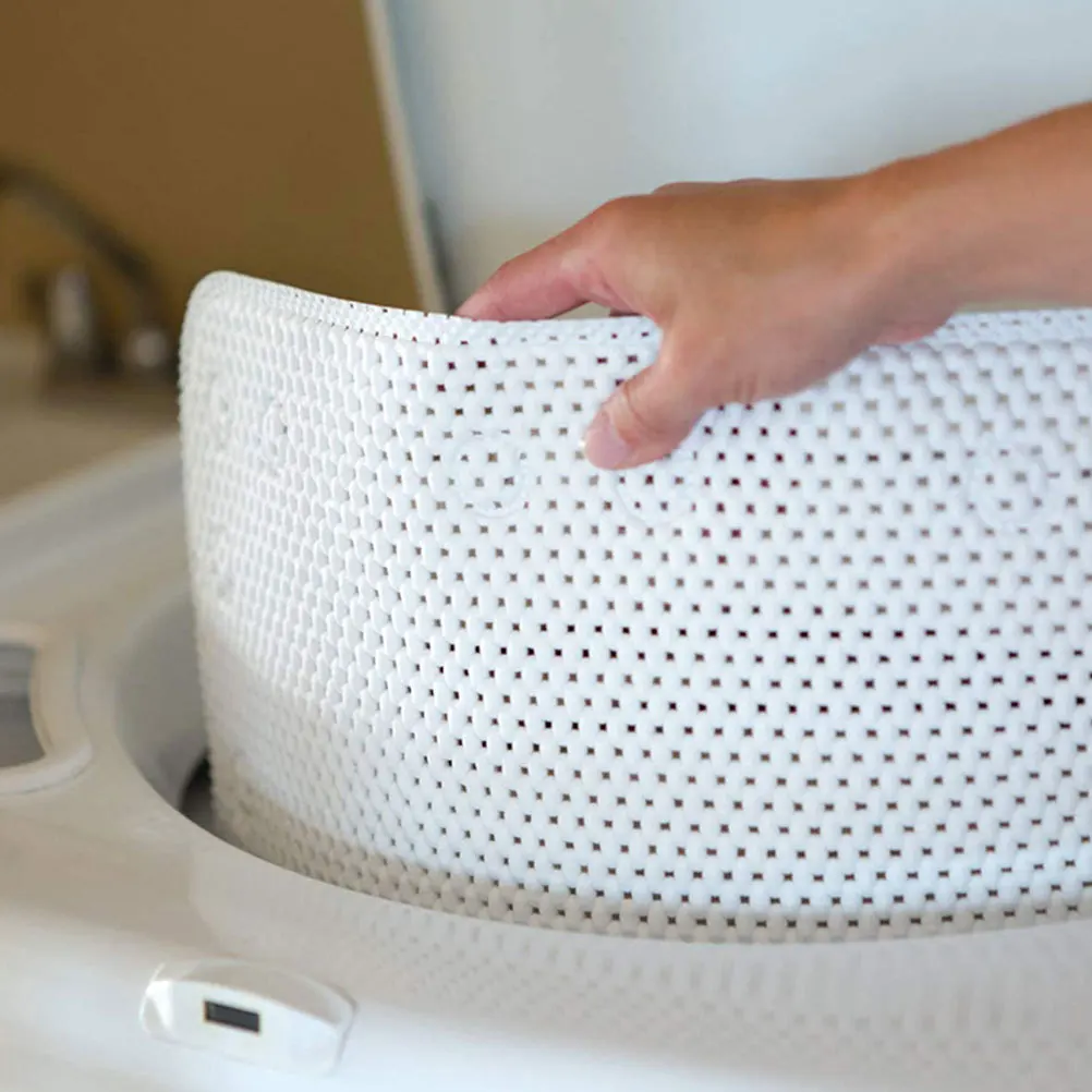 

Safe Non Skid Bath Tub Mat Bathtub Pad Suction Cups Drain Holes Machine Washable Comfortable Bathing Gift Choice