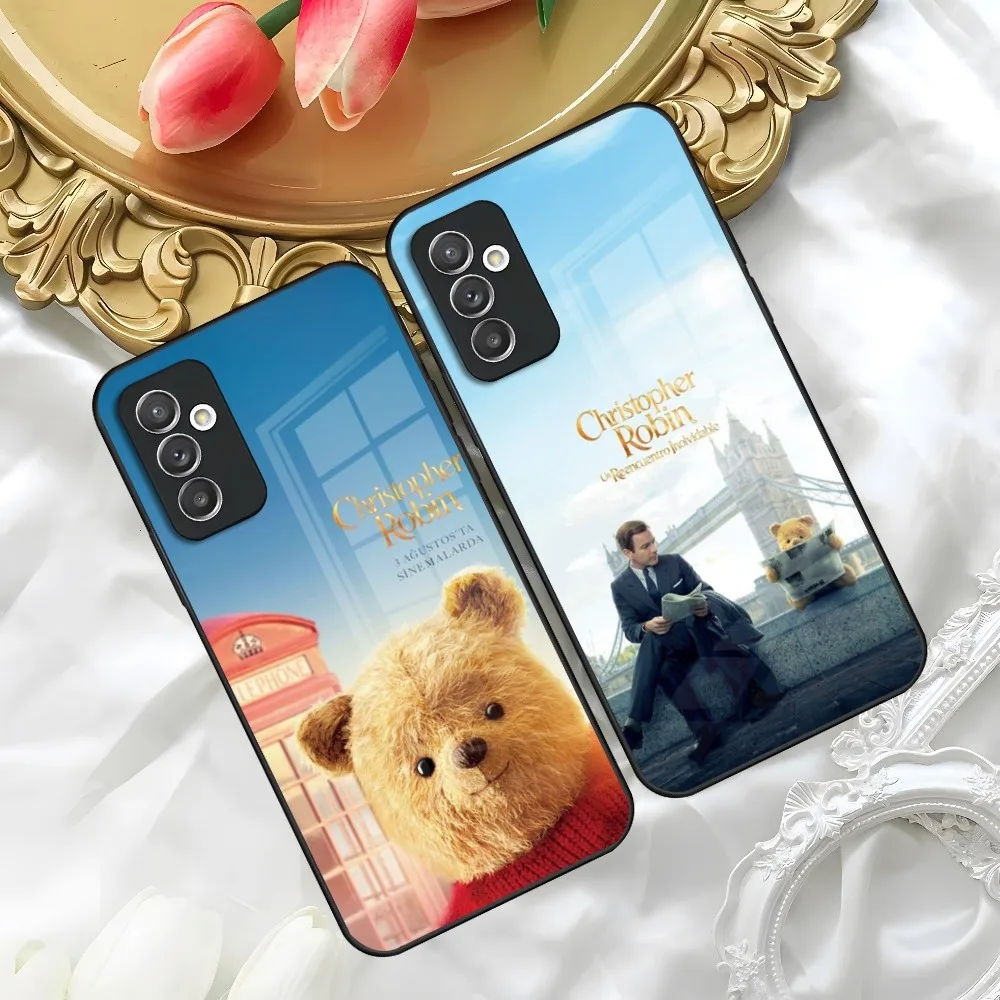 Christopher Robin Phone Case For Samsung S30 S23 S22 S21 S20 Fe S10 E S9 Note 20 10 Pro Ultra Plus 5G Toughened Glass