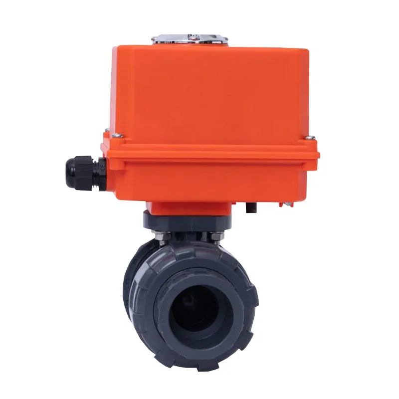 Electric UPVC Ball Valve O Type Live Connection Quick Cut Off PVC Plastic Switch Water Control Pipeline Component