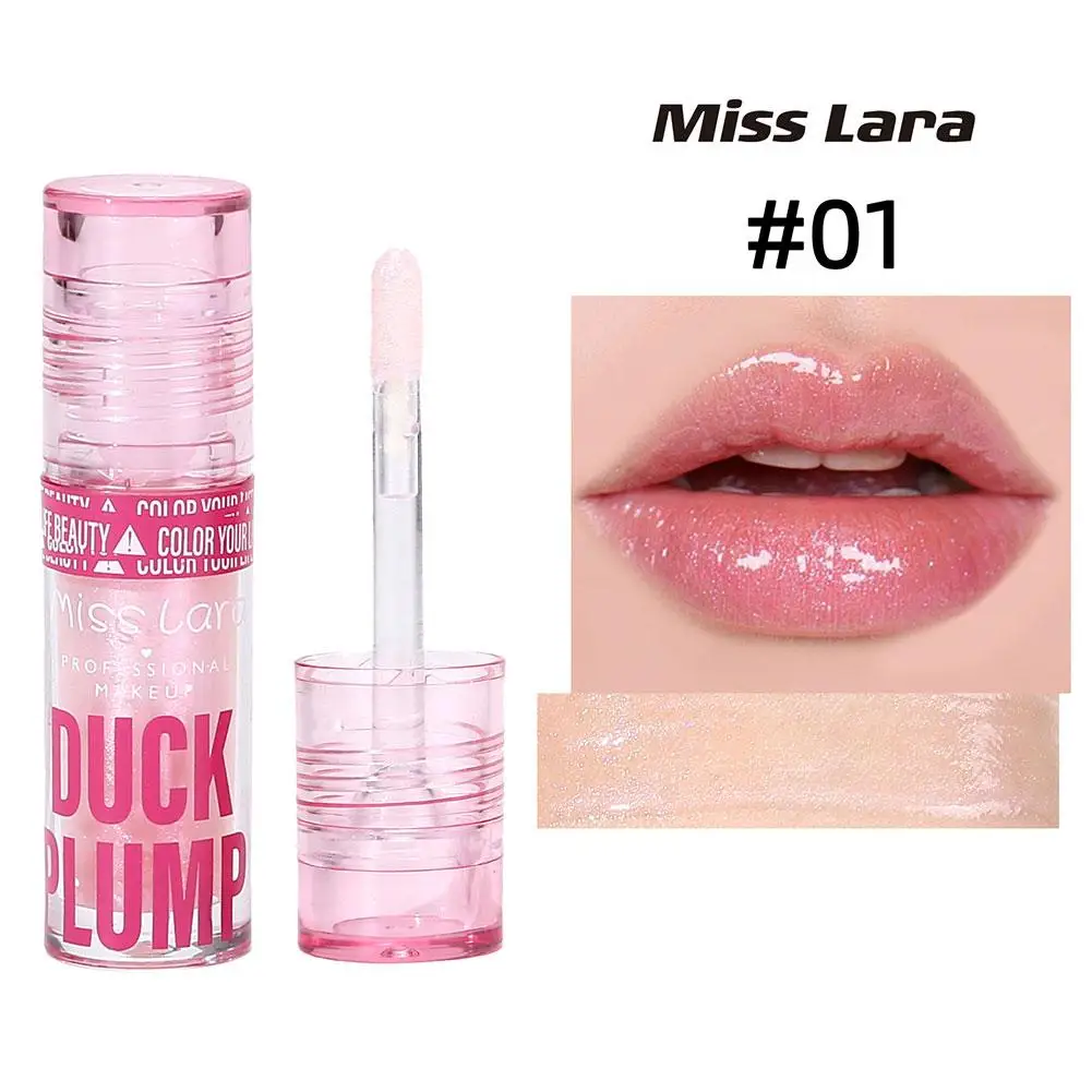 Pearlescent Fine Glitter Lip Glaze Intensely Hydrating Keeping Lips Soft Lip Glaze Lightweight Film-forming Non-sticky Lip Glaze