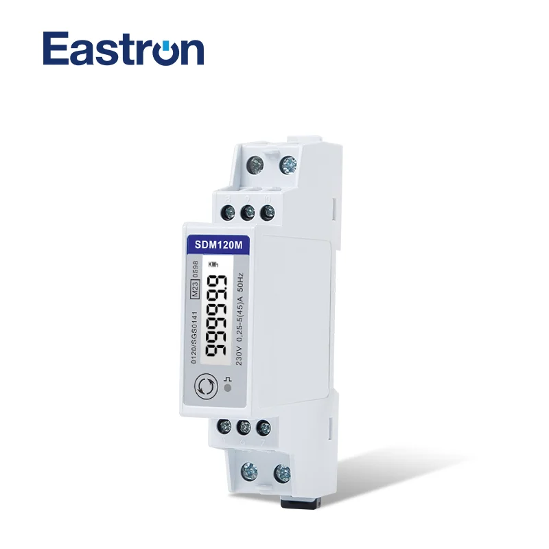 Imagem -02 - Mid Fio Fase 0.25 545 a 230v Rs485 Modbus Kwh Kwh Kwh u i p q pf hz Medidor de Energia do Trilho do Ruído da Medida de Dmd Sdm120m