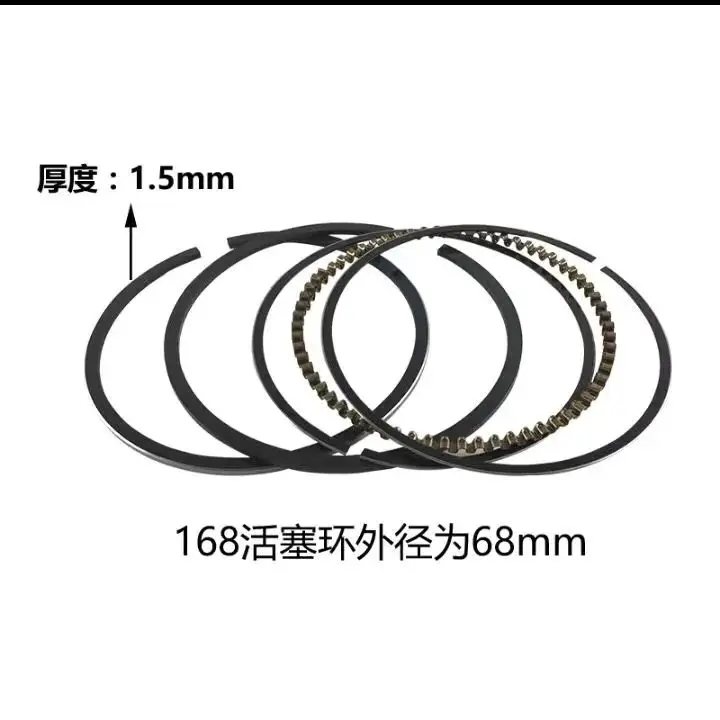 Generator Piston Ring 2-8 kW Water Pump Micro Cultivator 168/170/188/190F Piston Ring view 3