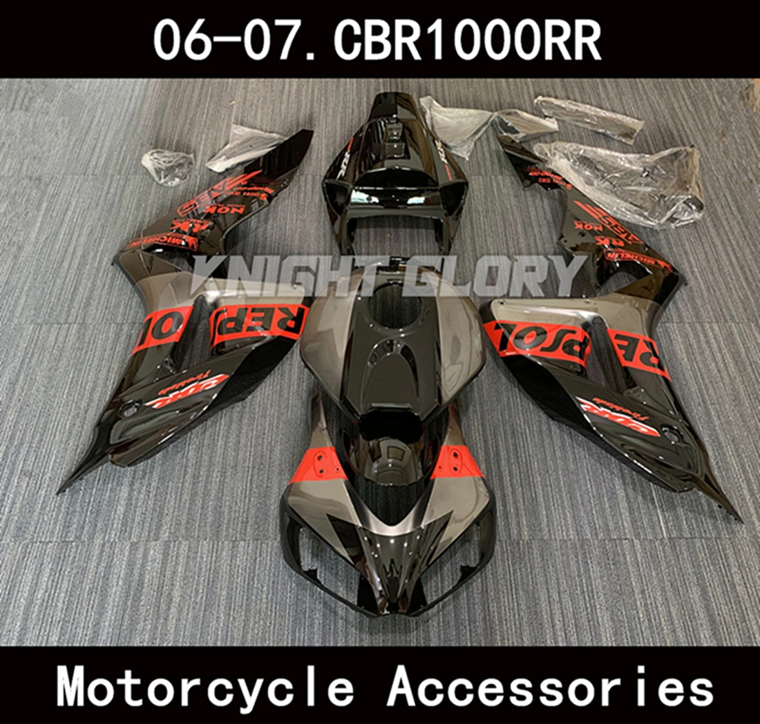 Подходит для Fireblade CBR1000RR 2006 2007 SC57/06 CBR1000 RR Обтекатели для мотоциклетных ракушек спойлер корпус ABS литьё под давлением