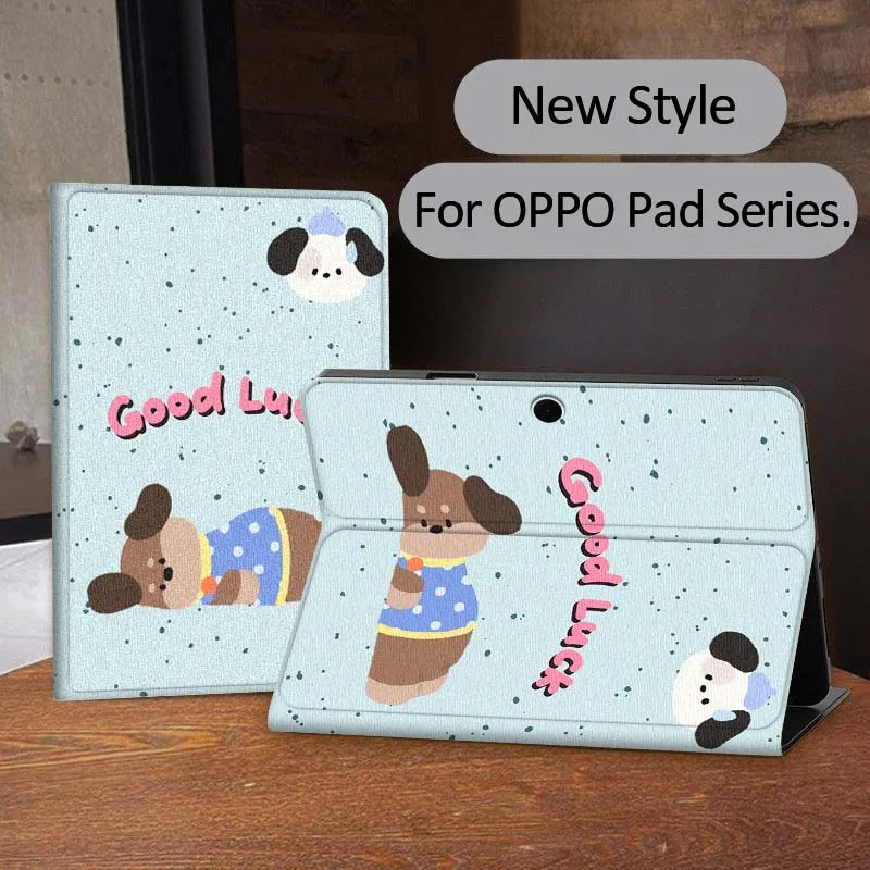

Dog Cat Fresh PatternFor OPPO Realme Pad 3 11 2 4 Pro Air Neo SE X 11 11.61 11.4 12.1 13.2 Inch Tablet Case