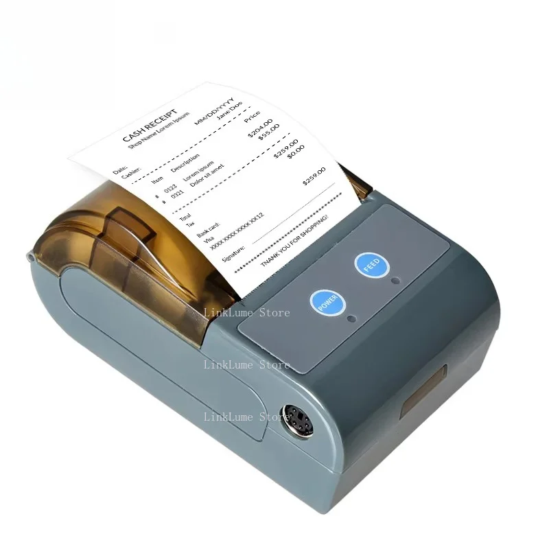 QS-5803 RS232 USB and Bluetooth 4.0 Wireless Mini Portable 58mm Thermal Printer Receipt Label Printer Inventory