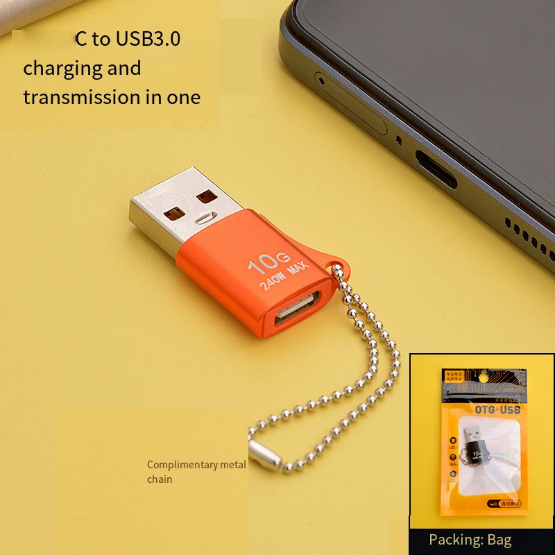 Adaptor Transfer Data USB 3.0 untuk ponsel Android, adaptor USB 3.0 kecepatan tinggi untuk Transfer Data mudah digunakan Transfer Data cepat