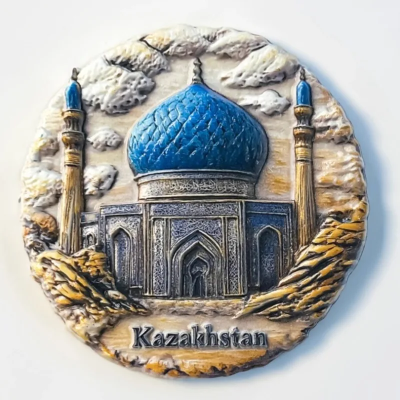 The Republic of Kazakhstan Fridge Stickers Almaty Ascension Cathedral Gora Bokty Souvenirs Kaindy Lake Fridge Magnets Gifts