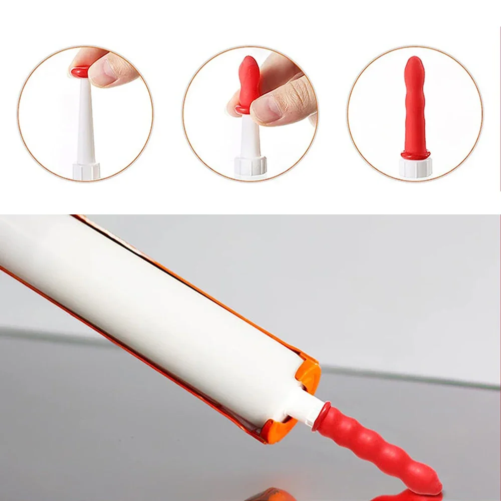 Imagem -04 - Selador de Calafetagem para Selagem e Preservação Manga Protetora Boca Afiada Calafetagem Cap Open Caulking Tube 20 Pcs 50 Pcs