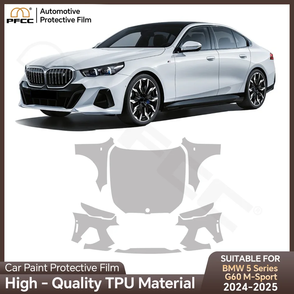 

TPU For BMW 5 Series G60 2024 2025 M Sport Paint Protection Film Anti-scratch Car Body Clear Bra Pre-cut PPF Resistant Invisible