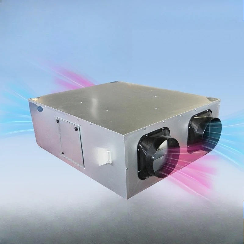 Commercial full heat exchanger single two-way flow fresh air system fresh fan to send exhaust integrated fresh air ventilator