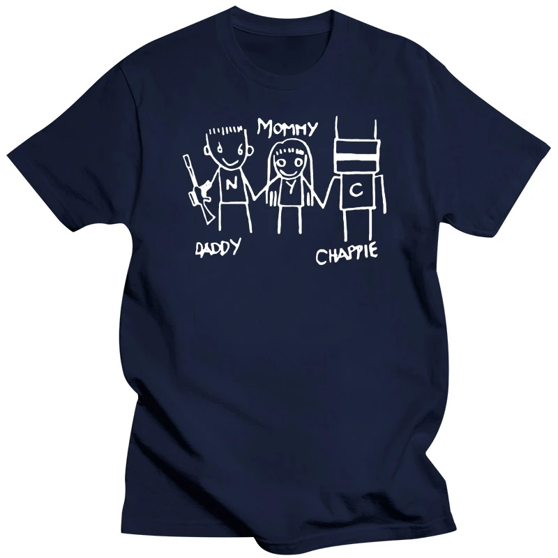 CHAPPIE ROBOT Movie logo Character Size S-5XL T-shirt men cotton t-shirts 4XL 5XL euro plus size drop shipping