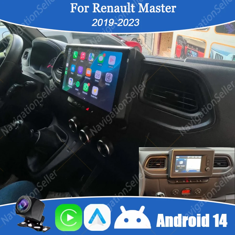 

For Renault Master 3 Android Radio 2019-2023 Carplay Auto Stereo Touch Screen Upgrade Multimedia Player Head Unit Youtube Waze