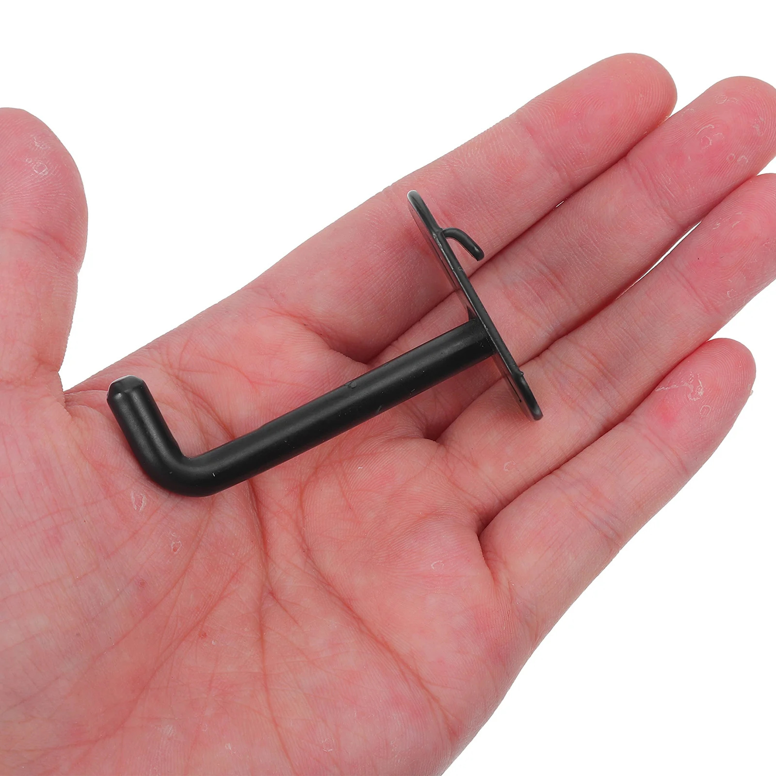 

10pcs Black Metal Pegboard Hooks 5Cm Heavy Duty For Shelving System Kitchen Closet Garage Storage Wire Shelf Hooks Peg Board