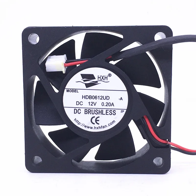

HXH HDB0612UD DC 12 В 0,20 А 60x60x15 мм 2-проводной охлаждающий вентилятор