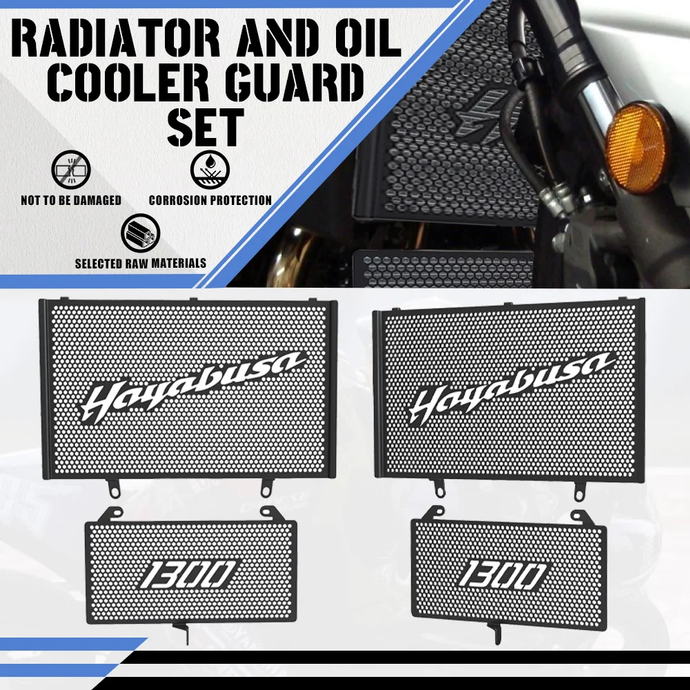 

For Suzuki GSX 1300R Hayabusa 1999-2023 2022 2021 2020 Motorcycle Accessories Radiator Grille Guard Cover Oil Cooler Guard Set